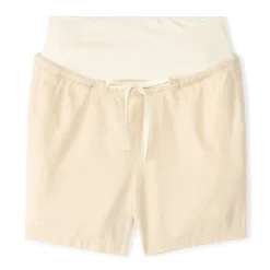 Short en toile avec bandeau haut pour femme enceinte