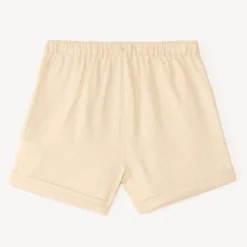 Short en toile broderie cœur pour bébé fille