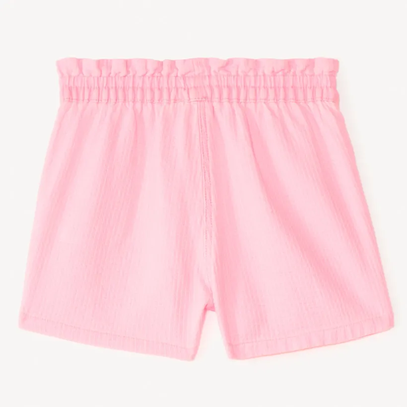 Short en toile coloris uni pour fille