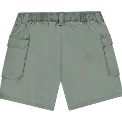 Short en toile à poches et taille élastiquée pour fille