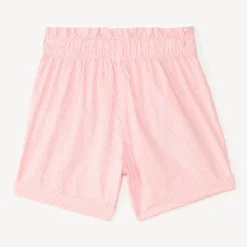 Short en toile à rayures brodées Bilie Boo pour fille