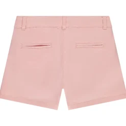 Short en twill uni effet pince pour fille