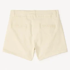 Short en twill uni effet pince pour fille