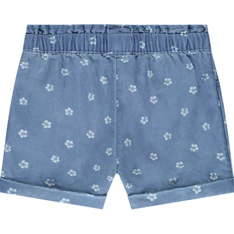 Short imprimé fleurs d'Hibiscus pour bébé fille
