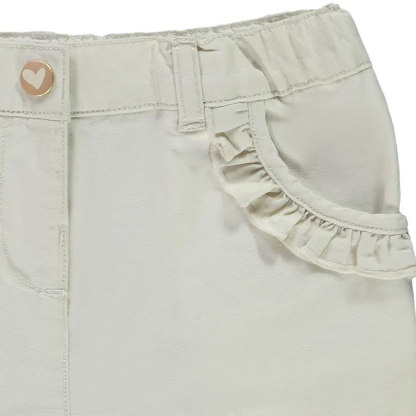 Short à poches volantées pour bébé fille