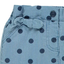 Short à rayures et pois all-over
