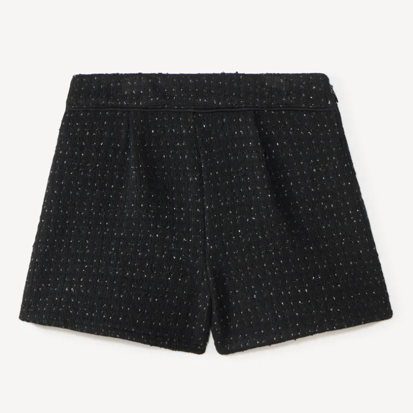Short scintillant en maille fantaisie pour fille