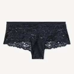 Shorty en dentelle unie pour femme