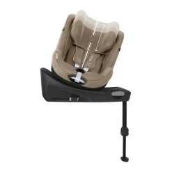 Siège-auto pivotant i-Size Sirona Gi tissu Plus almond beige