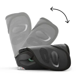 Siège-auto pliable Solution G2 i-Fix Plus moon black