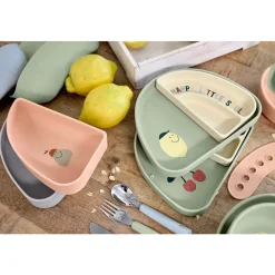 Silicone Section Assiettes Happy Fruits Lemon 3pcs
