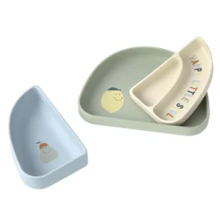 Silicone Section Assiettes Happy Fruits Lemon 3pcs