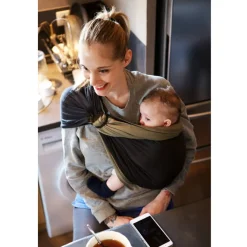 Sling - Petite écharpe sans nœud - Anthracite/Olive