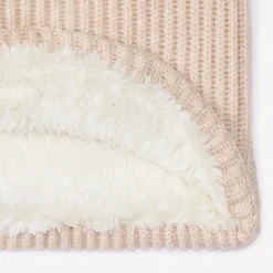 Snood uni en tricot doublé sherpa pour fille