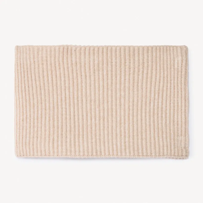 Snood uni en tricot doublé sherpa pour fille