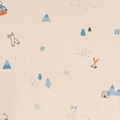 Sous-pull col montant imprimé ski pour bébé garçon