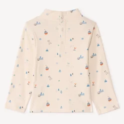 Sous-pull col montant imprimé ski pour bébé garçon