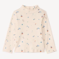Sous-pull col montant imprimé ski pour bébé garçon