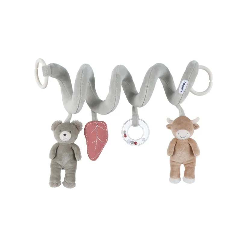 Spirale d'activités en veloudoux Fluffy & Orso vert
