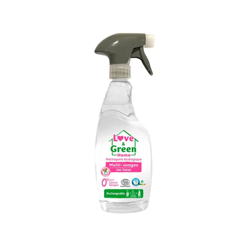 Spray nettoyant multi-usage éco rechargeable sans parfum 750 ml