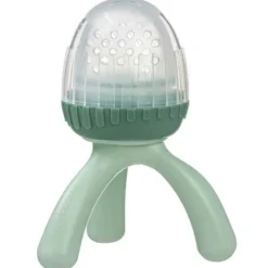 Sucette grignoteuse avec embout silicone sur trépied Vert Sauge 4m+