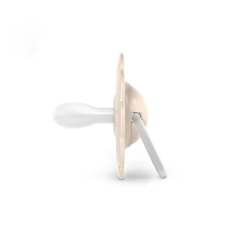 Sucette physiologique en silicone SX PRO Wonder 0-6 mois beige