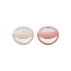 SUCETTE SILICONE LOT DE 2 PERFECT MATCH 0-6M BEIGE/ROUGE
