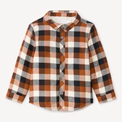 Surchemise à carreaux en flanelle doublée pour bébé garçon