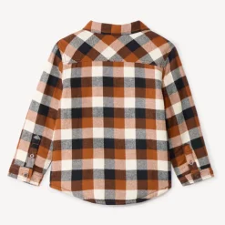Surchemise à carreaux en flanelle doublée pour bébé garçon