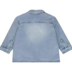 Surchemise effet denim à poches plaquées pour bébé garçon