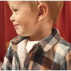 Surchemise en flanelle à carreaux pour bébé garçon