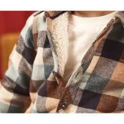 Surchemise en flanelle à carreaux pour bébé garçon