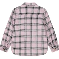 Surchemise en voile à carreaux pour fille