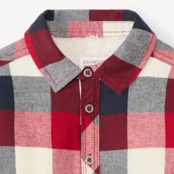 Surchemise flanelle doublée à carreaux pour garçon