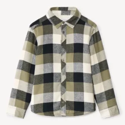 Surchemise flanelle doublée à carreaux pour garçon