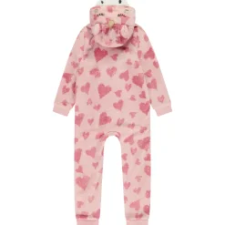 Surpyjama en sherpa avec capuche licorne et imprimé pour fille