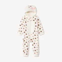 Surpyjama en sherpa avec capuche fantaisie pour fille