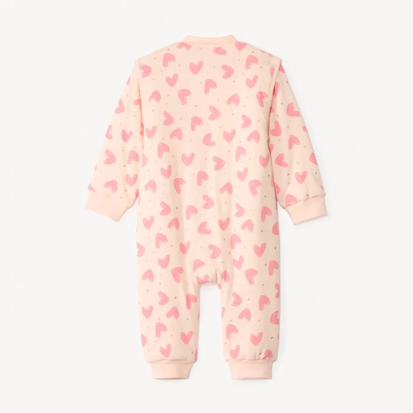 Surpyjama imprimé à manches amovibles pour bébé fille