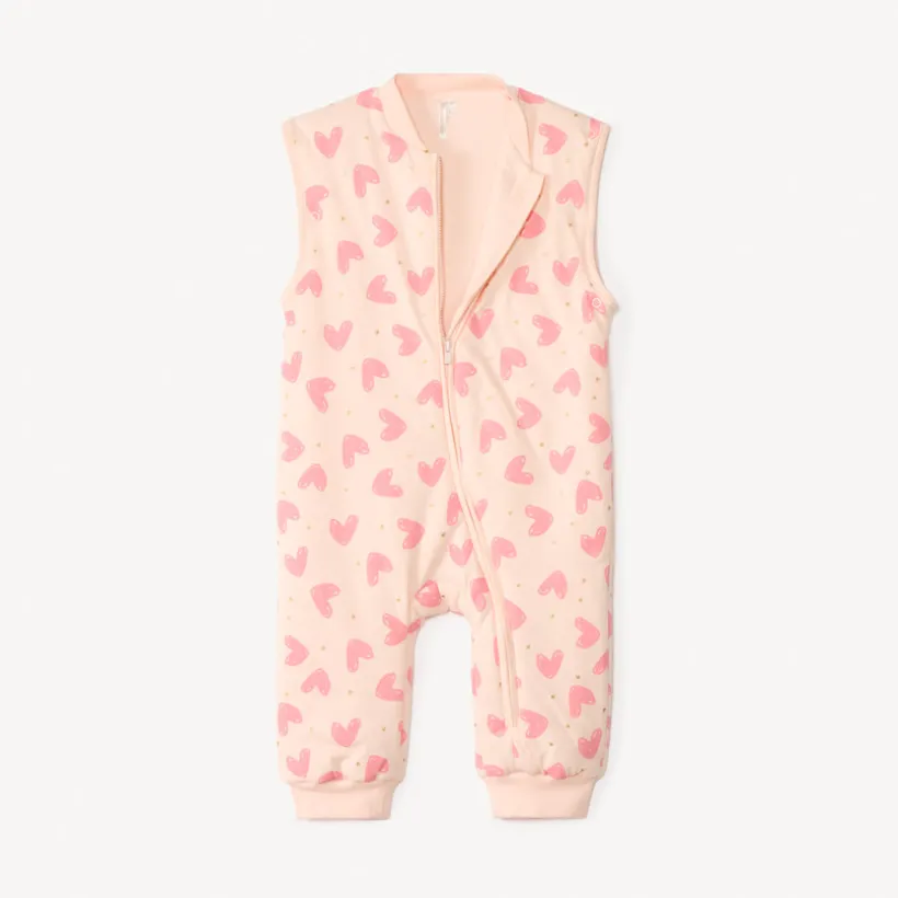 Surpyjama imprimé à manches amovibles pour bébé fille