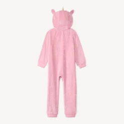 Surpyjama licorne en sherpa motif étoiles pour fille
