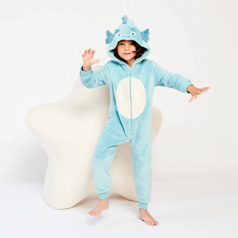 Surpyjama ludique Dragon en sherpa pour garçon