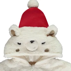 Surpyjama ludique en sherpa ours polaire de Noël pour bébé fille