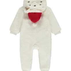 Surpyjama ludique en sherpa ours polaire de Noël pour bébé fille