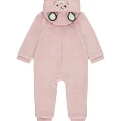 Surpyjama ludique lionne en sherpa pour bébé fille