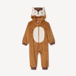Surpyjama ludique renard en sherpa pour bébé garçon