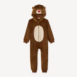 Surpyjama ludique renne de Noël en sherpa pour garçon