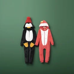 Surpyjama pingouin en sherpa