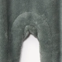 Surpyjama uni en sherpa avec ourson ludique pour bébé