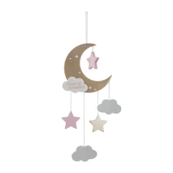 Suspension Lune - Rose
