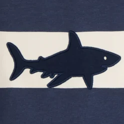 Sweat en molleton avec requin brodé pour garçon